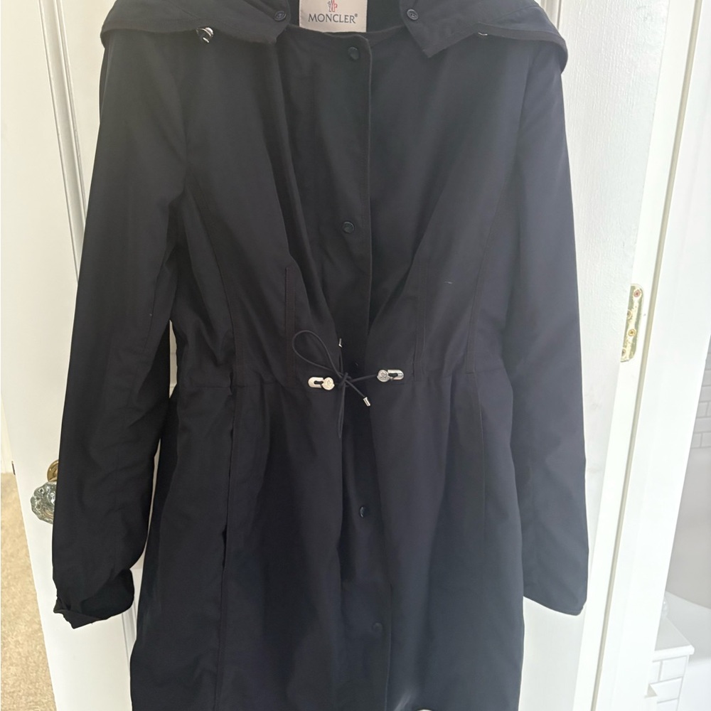 Moncler Women's Classic Navy Trench Coat